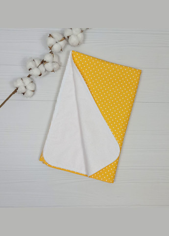 Набір пелюшок з гризунцем a.l.babybox Білий горох на жовтому No Brand (323137751)