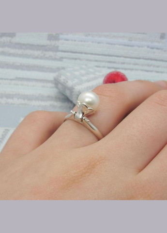 Серебряное кольцо с жемчугом "Перл" 18 No Brand (350667265)