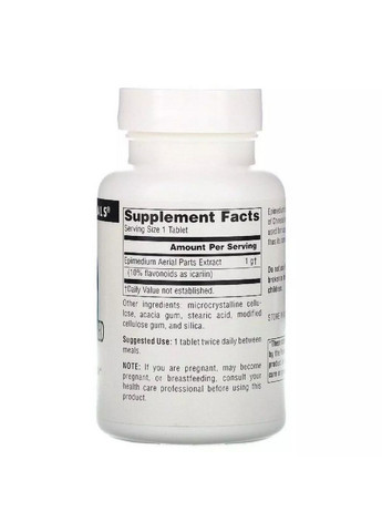 Натуральная добавка Horny Goat Weed 1000 mg, 30 таблеток Source Naturals (293418921)