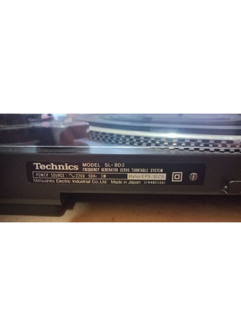 Вінілова Платівка Програвач вінілу Technics MODEL SL-BD3 Black () No Brand (369736504)