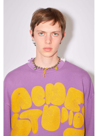 Бузковий світшот Acne Studios (302892197)