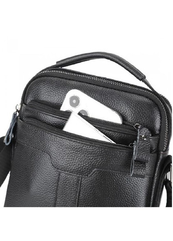Мужская кожаная сумка-мессенджер через плечо A25-3278A Черная Tiding Bag (341309518)