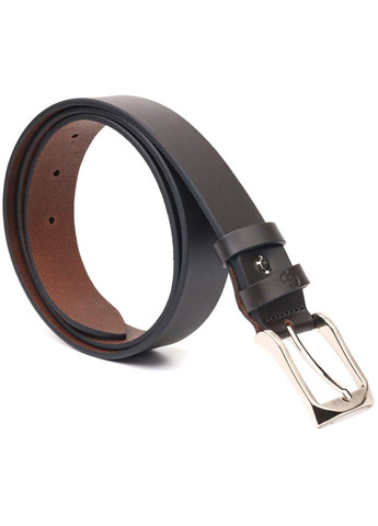 Стильний брючний чоловічий ремінь із натуральної шкіри коричневий 21449 Grande Pelle (329195852)