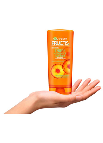 Garnier Укрепляющий бальзам-ополаскиватель "Гудбай секущиеся кончики" с растительным кератином и маслом амлы Fructis 200ml (2-435883) — Крем, (369796895)