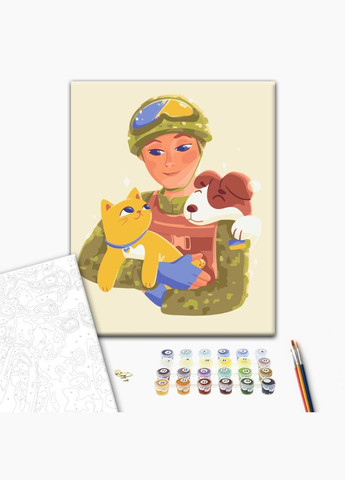 Картина за номерами українська тематика В надійних руках ©Олена Майхрич 40х50 Патріотична BS53158 Brushme (308988889)