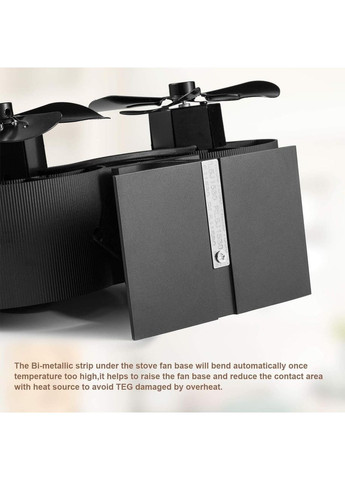 Вентилятор для каміна та печі подвійний 8 лопатей No Brand (354828985)