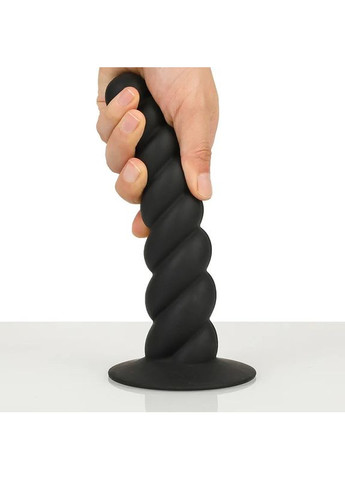 Набір фалоімітаторів чорних на присосці ребристий рельєфний силіконовий комплект ділдо 4 шт член S M L XL фалос No Brand (339092277)