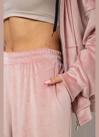 Спортивний костюм жіночий велюровий, колір темно-бежевий, Ager (327366706)