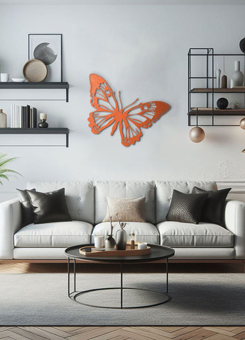 Деревянный декор для комнаты, декоративное панно на стену "Большая бабочка", минималистичный стиль 20х23 см Woodyard (292112625)