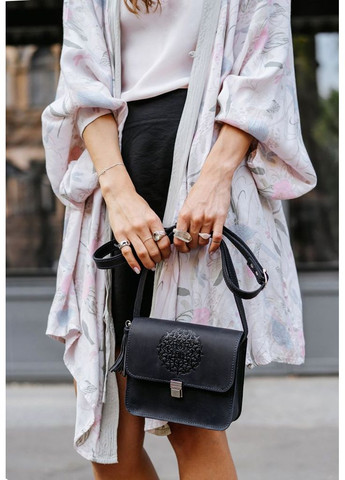 Кожаная женская бохо-сумка Лилу синяя Crazy Horse BlankNote кросс-боди (348359319)