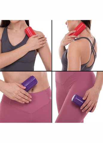 Масажний циліндр Spindle з шипами фіолетовий EasyFit (345712755)