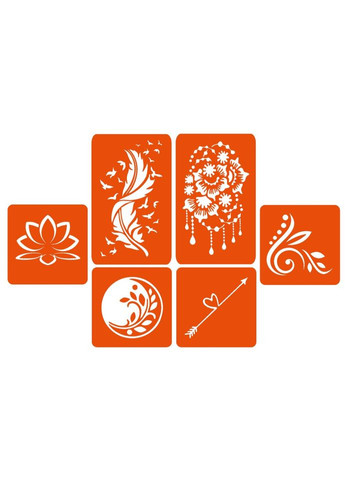 Набор хны с трафаретами для биотата №3 henna-set-03 Fresh Tattoo (302520348)