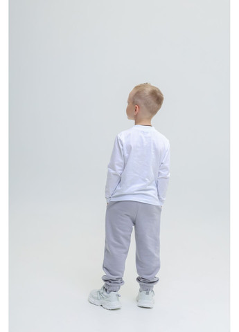 Біла демісезонна футболка з рукавом "бобі" білий зразок NEWGEN