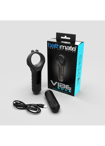 Ерекційне кільце з віброкулею Vibe Edge перезаряджається, 10 режимів Bathmate (371390813)