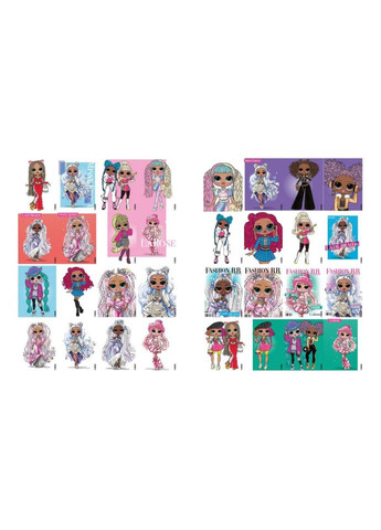 Дитяча книжка-розмальовка "Fashion Show LaRose" LCB2 зі стікерами IDEYKA (341609988)