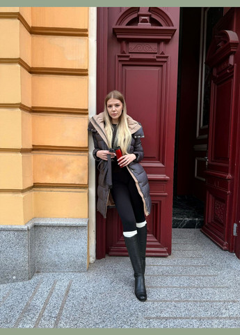 Графітове зимнє Жіноче зимове пальто 70552 Fodarlloy