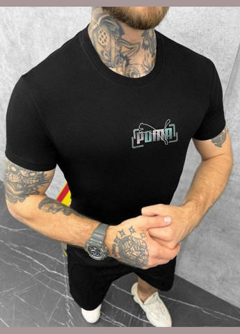 Черная футболка мужская logo black 3xl Puma