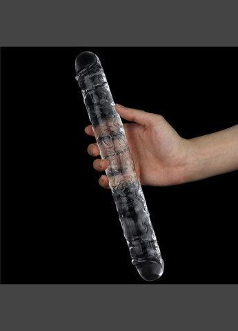 Прозрачный двухголовый фаллоимитатор "Flawless Clear Double dildo 12'' Lovetoy (301153781)