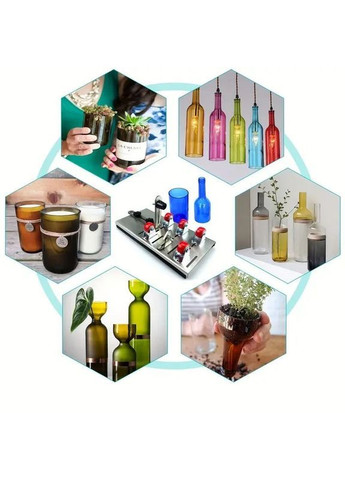 Інструмент для різання скляних пляшок з нержавіючої сталі роликовий склоріз для DIY набір для декору пляшок і ваз No Brand (373029479)