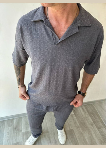 Графітовий демісезонний котюм весна/літо трикотаж зара No Brand