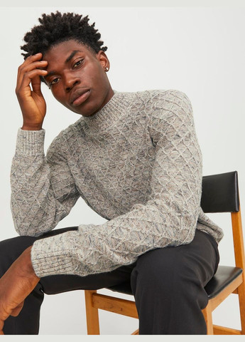 Бежевий демісезонний пуловер JACK&JONES Ccziggi 12248127