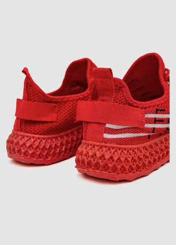 Червоні кросівки жіночі текстиль Fashion 243R372-4
