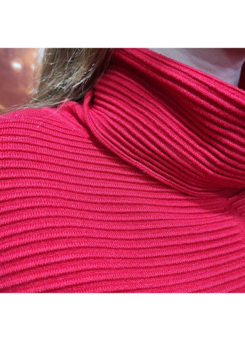 Червоний светр жіночий рубчик прямий крій горло кишені 50/52 No Brand