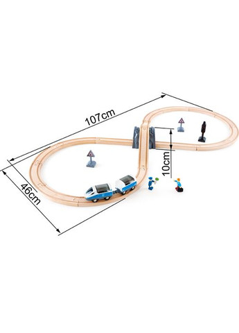 Іграшкова залізниця дерев'яна 26 ел. (E3729) Hape (339783082)