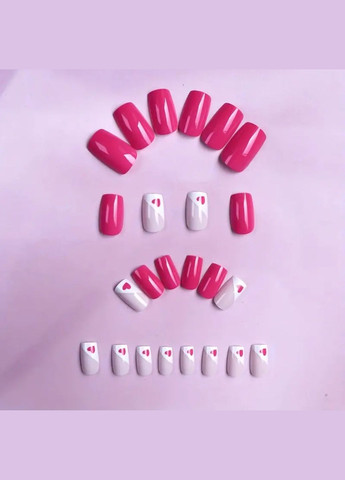 Набори накладных ногтей в комплекте с двухсторонним скотчем - Heart Heart Nails (304996707)
