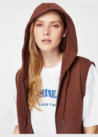 Жилетка жіноча на флісі, безрукавка з капюшоном, розмір M Jennyfer (300526922)