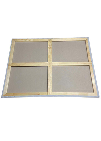 Полотно грунтоване 90 х 120 см, на підрамнику, 2 перемички, середнє зерно, бавовна, планка 55х18 мм, блакитний грунт Artfactory (361859908)