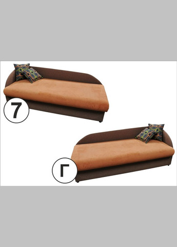 Диван тахта з ортопедичним матрацом Хвиля ТМ No Brand (322500634)