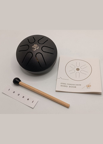 Язычковый барабан мини глюкофон на 6 нот 7.5 см с гравировкой ОМ Hluru (370872804)