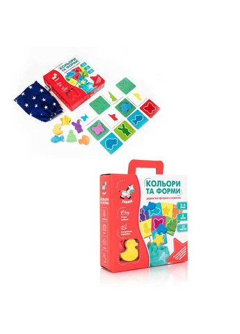 Развивающая игра-сортер Цвета и формы ZB2001-01 из дерева No Brand (330608245)