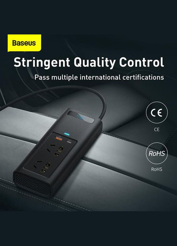 Автомобильный преобразователь напряжения In-car Inverter 150W (2 розетки универсальные) Baseus (307053908)