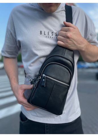 Мужская кожаная сумка-слинг 32х18 см Tiding Bag (315871421)