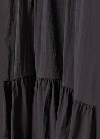 Черное платье H&M однотонное