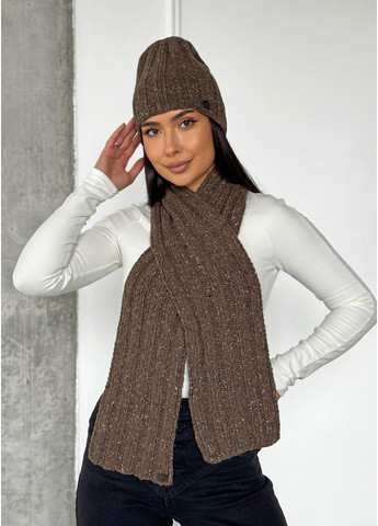 Женский демисезонный комплект – шапка и шарф INNOE Комплект шапка та шарф (369717149)