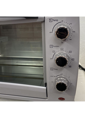 Духова піч електрична 49л (конвекція + підсвітка + гриль) 1800 Вт сіра Мрія (363317769)