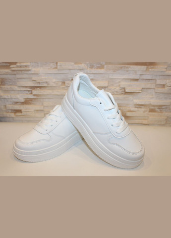 Кроссовки женские белые натуральная кожа No Brand Жіночі кросівки демісезонні белые демисезоны (325478559)