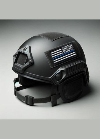 Набір шевронів 2 шт з липучкою Прапор Поліції США 5х8 см відзеркалений патч нашивка шеврон Поліція Америки IDEIA (306458944)