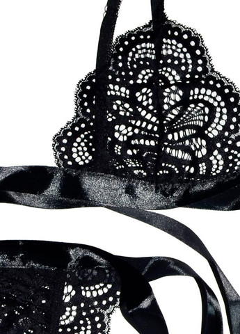 Чорний демісезонний еротичний комплект Langsha