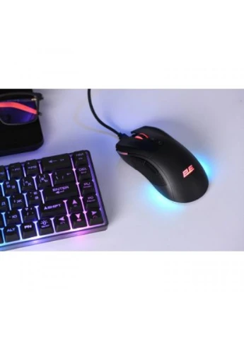 Мишка (-MG350UB-WL) 2E Gaming MG350 Wireless/USB RGB Black (275091975)