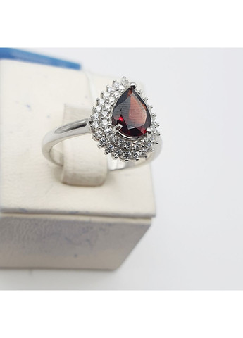 Каблучка срібна з гранатом 17 3,18 г No Brand (370142658)