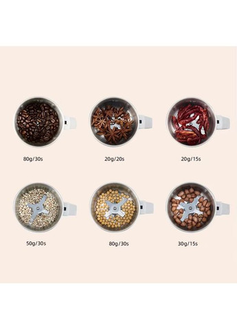 Кавомолка електрична з нержавіючої сталі з 4 лезами для подрібнення кавових зерен блендер для спецій (EC333) Sokany (361161782)