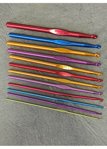 Набор алюминиевых для вязания 12 шт (2-8мм) Крючков (369401657)