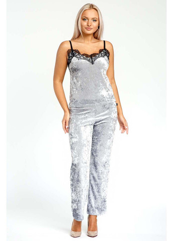 Серая пижамный комплект Ghazel