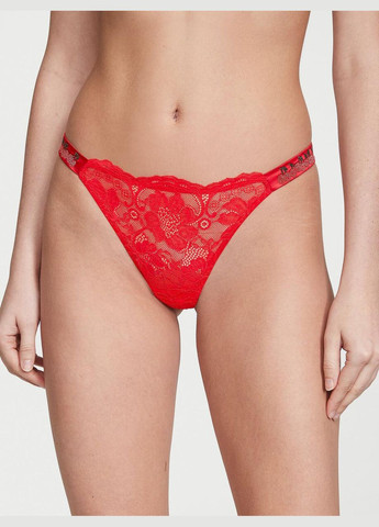 Червоний демісезонний комплект (ліф+трусики стрінги) 70b/xs червоний Victoria's Secret