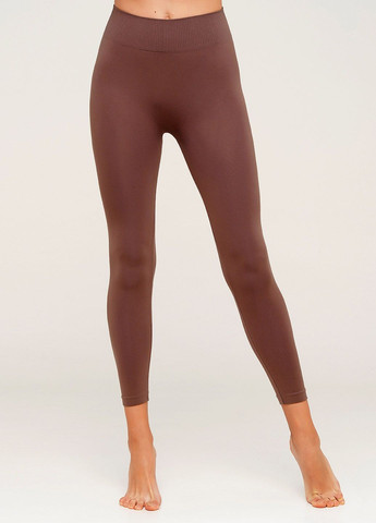 Коричневые демисезонные леггинсы женские бесшовные leggings model 1 (deep taupe-l/xl) коричневый Giulia