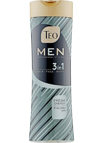 Шампунь для чоловіків 3 в 1 Men 3in1 Charcoal 350ml (2-951953) TEO (369794319)